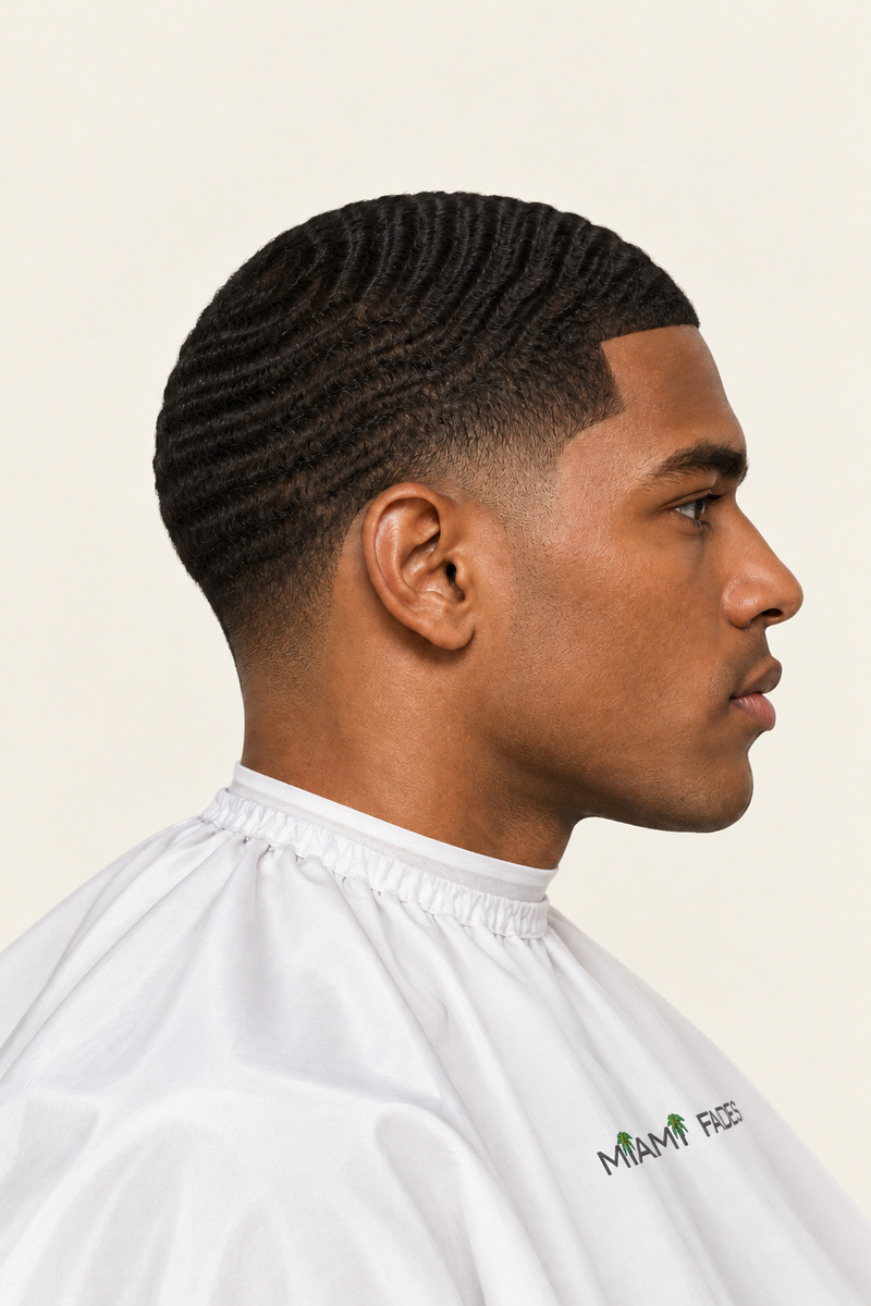 Waves haircut, side profile